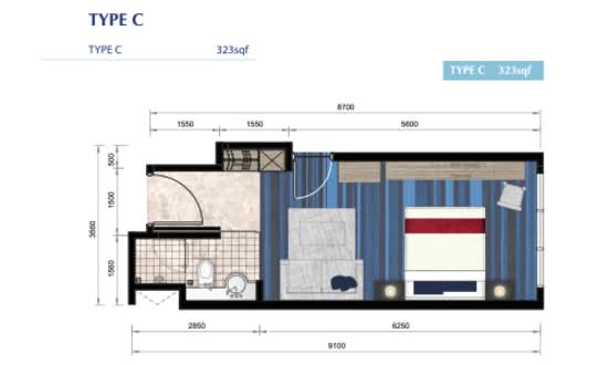 Hatten Suites @ Hatten City - Floor Plan - iProperty.com.my