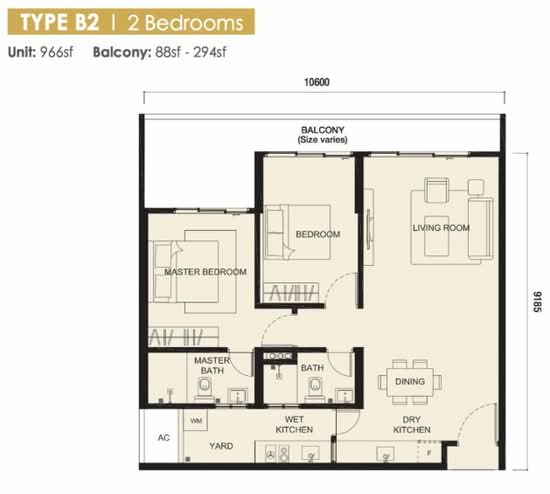 Meridin Suites @ The Meridin - Floor Plan - iProperty.com.my