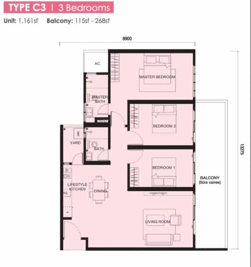 Meridin Suites @ The Meridin - Floor Plan - iProperty.com.my