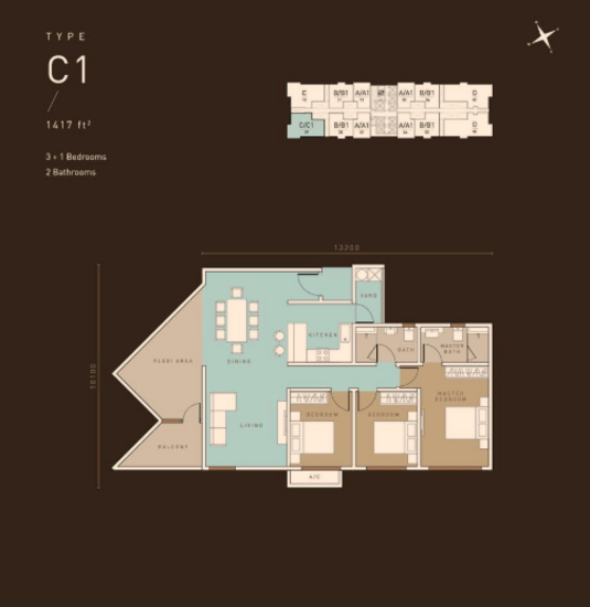 Met 1 Residences - Floor Plan - iProperty.com.my