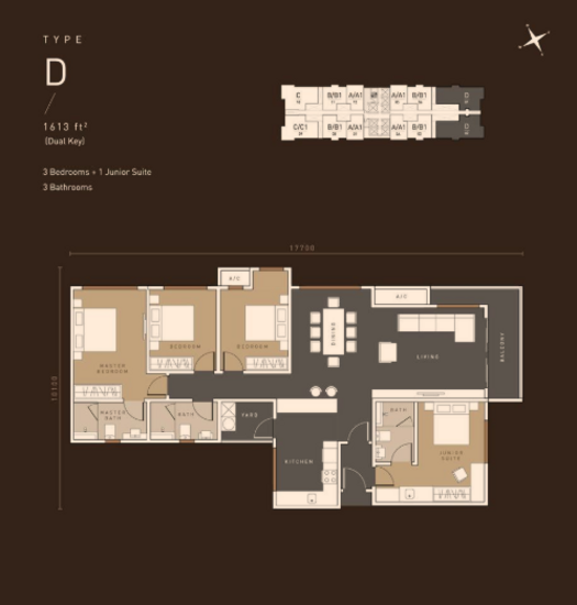 Met 1 Residences - Floor Plan - iProperty.com.my