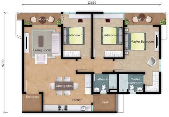 Flora Rosa - Floor Plan - iProperty.com.my