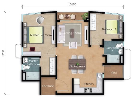 Flora Rosa - Floor Plan - iProperty.com.my
