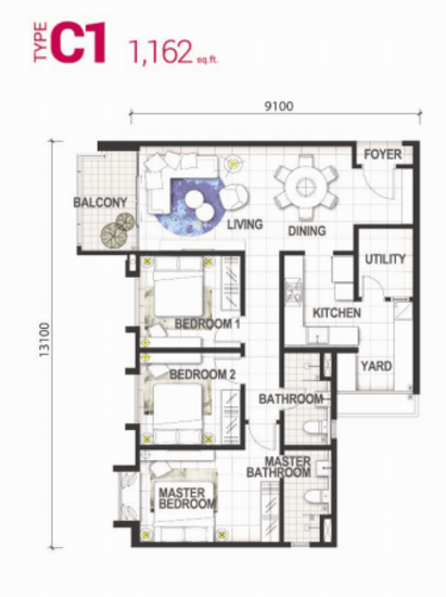 GEM Residences - Floor Plan - iProperty.com.my