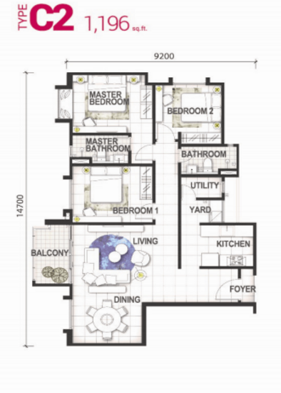 GEM Residences - Floor Plan - iProperty.com.my