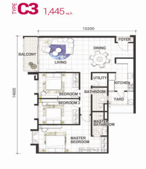 GEM Residences - Floor Plan - iProperty.com.my