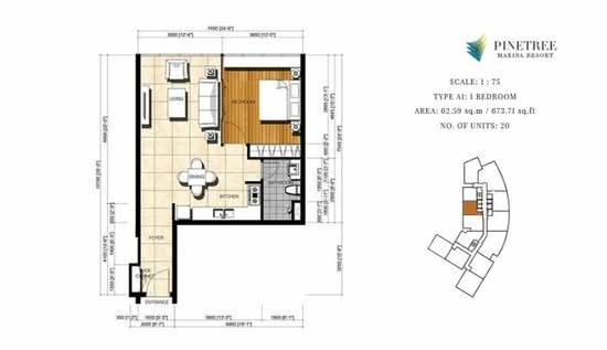 Pinetree Marina & Resort - Floor Plan - iProperty.com.my