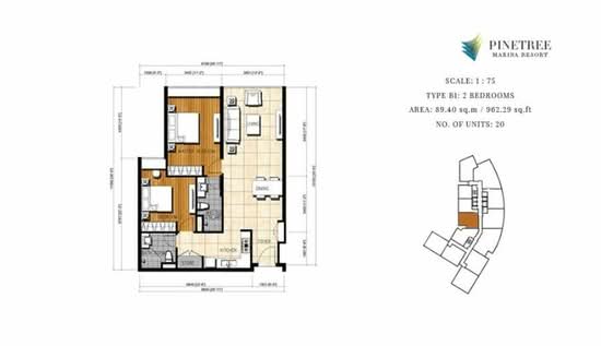 Pinetree Marina & Resort - Floor Plan - iProperty.com.my