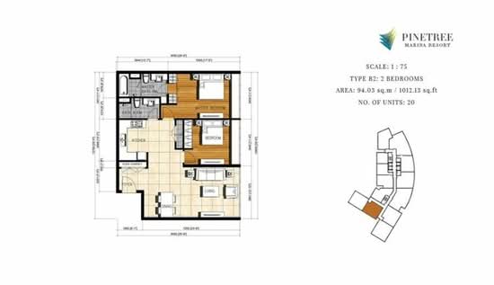 Pinetree Marina & Resort - Floor Plan - iProperty.com.my