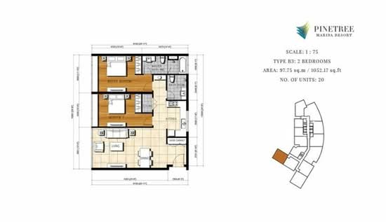 Pinetree Marina & Resort - Floor Plan - iProperty.com.my