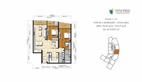 Pinetree Marina & Resort - Floor Plan - iProperty.com.my