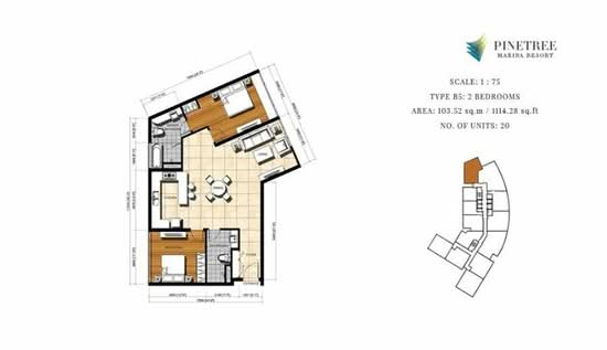 Pinetree Marina & Resort - Floor Plan - iProperty.com.my