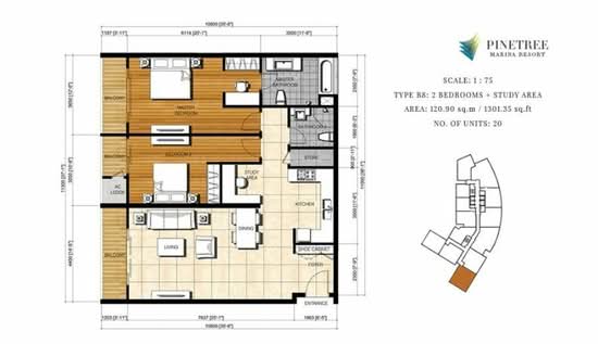 Pinetree Marina & Resort - Floor Plan - iProperty.com.my