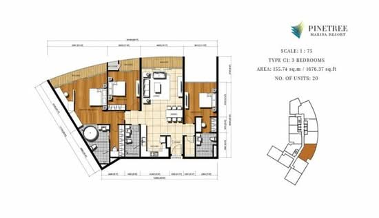 Pinetree Marina & Resort - Floor Plan - iProperty.com.my