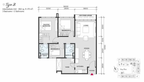 Three33 Residence - Floor Plan - iProperty.com.my