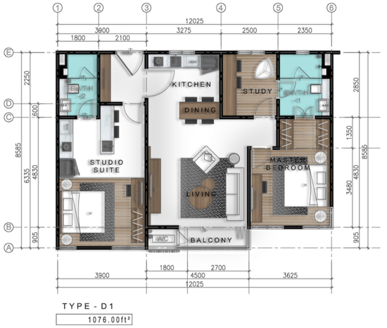 Impression U-Thant - Floor Plan - iProperty.com.my