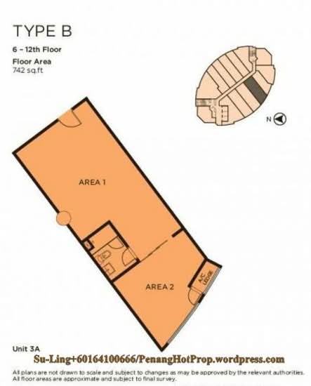 One One Eight, Tanjung Tokong - Floor Plan - iProperty.com.my