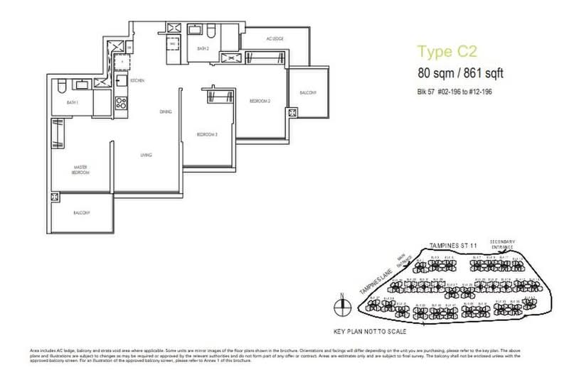 Treasure at Tampines, 57 Tampines Lane, Pasir Ris / Tampines, 3 Bedrooms, 861 sqft, Condominium For Sale, by Ken Lee, 500222373 - PropertyGuru.com.sg