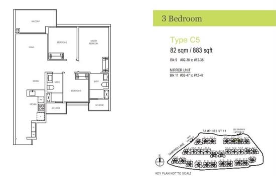 Treasure at Tampines - Floor Plan