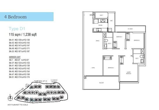 Treasure at Tampines - Floor Plan