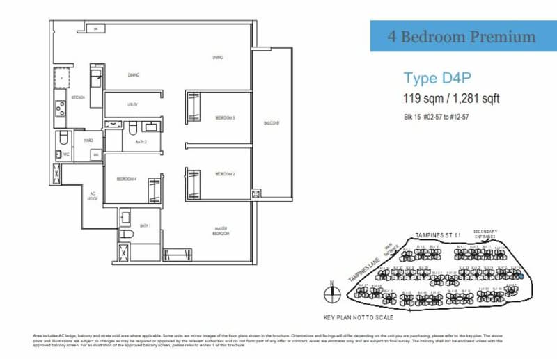 Treasure at Tampines, 57 Tampines Lane, 4 Bedrooms, 1,281 sqft, Condominium For Sale, by Kevin Seetoh, 500103337 - PropertyGuru.com.sg
