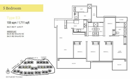 Treasure at Tampines - Floor Plan