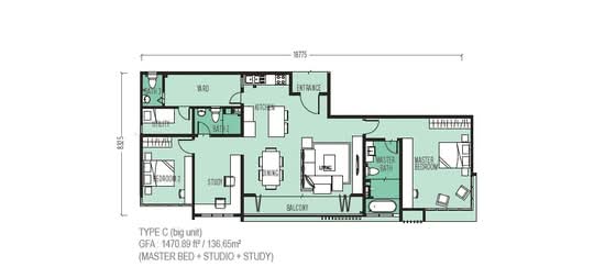 Cora Plus - Floor Plan - iProperty.com.my