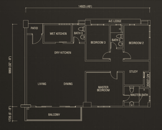 Andana Condominium @ D'alpinia - Floor Plan - iProperty.com.my