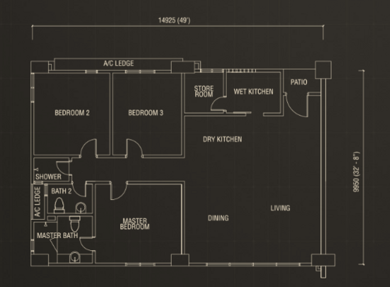 Andana Condominium @ D'alpinia - Floor Plan - iProperty.com.my