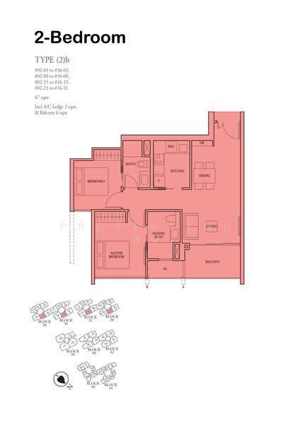 Bartley Ridge, 34 Mount Vernon Road, Macpherson / Potong Pasir, 2 Bedrooms, 721 sqft, Condominium For Sale, by Marcus Chew, 500278170 - 2D - PropertyGuru.com.sg