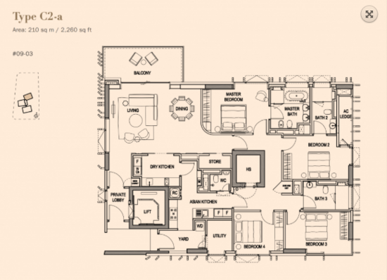 3 Orchard By-The-Park - Floor Plan