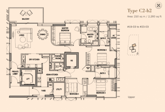 3 Orchard By-The-Park - Floor Plan