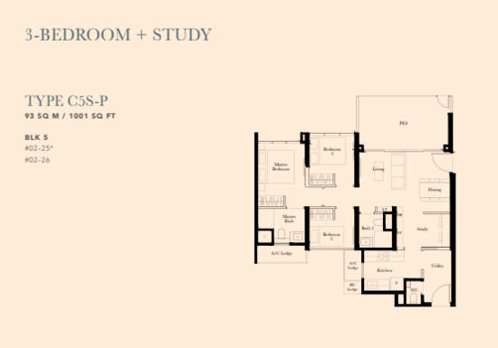The Garden Residences - Floor Plan