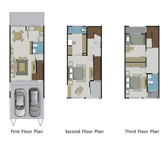 Bless Town Srinakarin - Namdang : เบล็ส ทาวน์ ศรีนครินทร์ - หนามแดง - Floor Plan