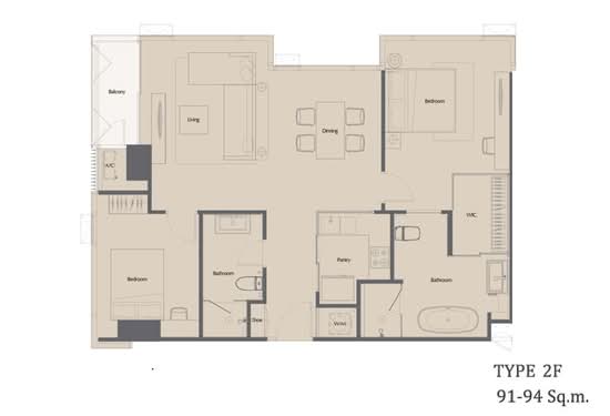 The Bangkok Thonglor - Floor Plan