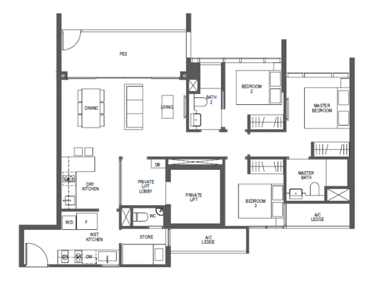 Pullman Residences - Floor Plan