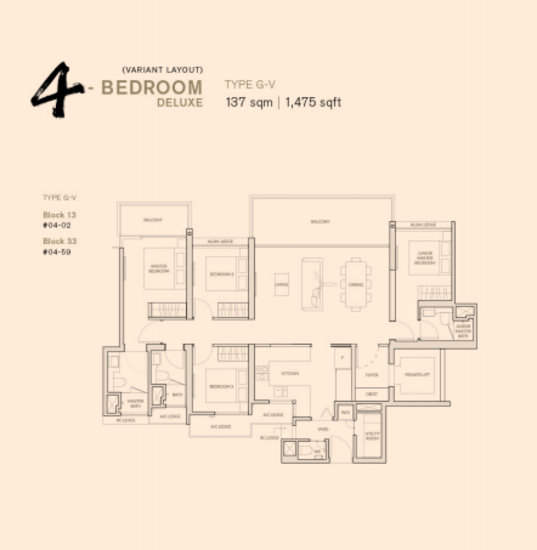 The Woodleigh Residences - Floor Plan