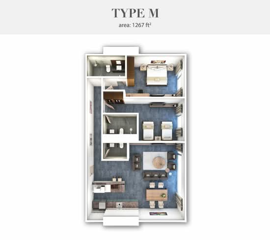 Harbour City Resort Suites Pulau Melaka - Floor Plan - iProperty.com.my
