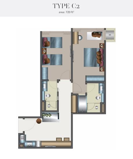 Harbour City Resort Suites Pulau Melaka - Floor Plan - iProperty.com.my