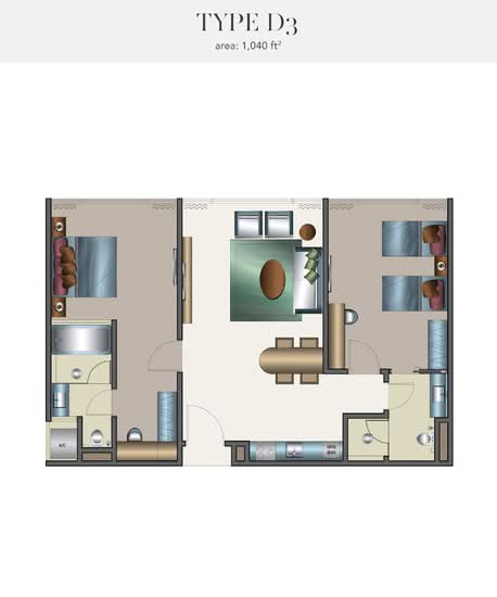 Harbour City Resort Suites Pulau Melaka - Floor Plan - iProperty.com.my