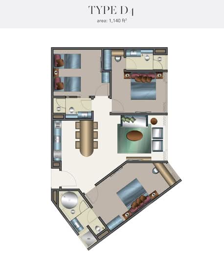 Harbour City Resort Suites Pulau Melaka - Floor Plan - iProperty.com.my
