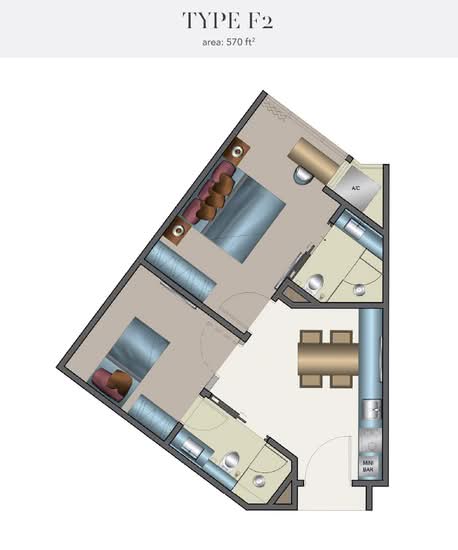 Harbour City Resort Suites Pulau Melaka - Floor Plan - iProperty.com.my