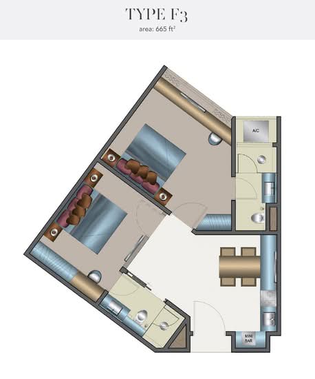 Harbour City Resort Suites Pulau Melaka - Floor Plan - iProperty.com.my