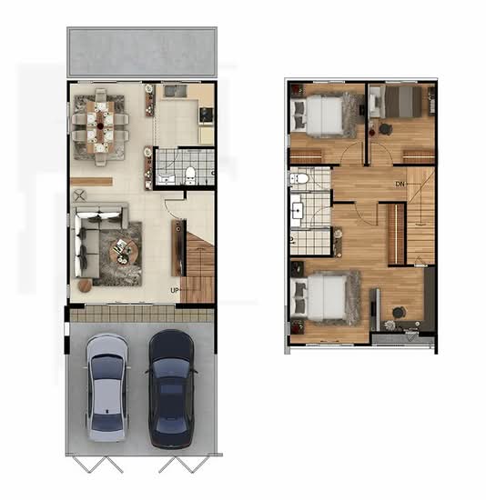 Pruksa Ville 76 Bang Na-Wongwan : พฤกษาวิลล์ 76 บางนา-วงแหวน - Floor Plan