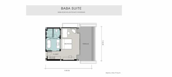 Baba Beach Club Phuket : บาบา บีชคลับ ภูเก็ต - Floor Plan