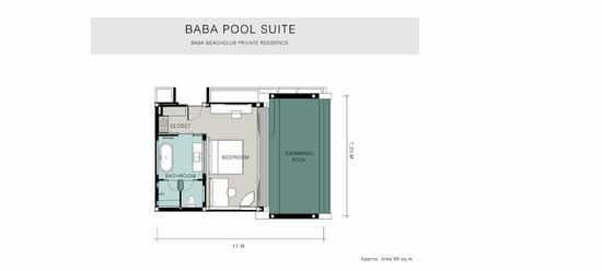 Baba Beach Club Phuket : บาบา บีชคลับ ภูเก็ต - Floor Plan