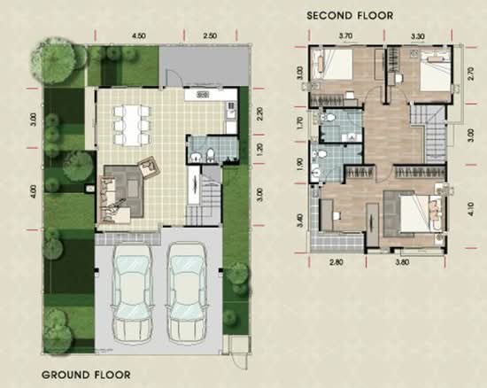 Nakornthong Colony Srinakarin - Floor Plan