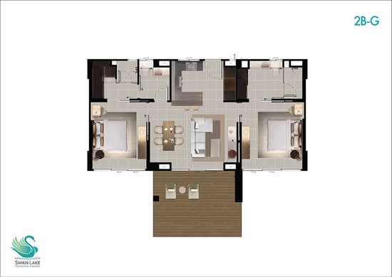 Swan Lake Residences Khao Yai : สวอนเลค เรสซิเดนท์ เขาใหญ่ - Floor Plan