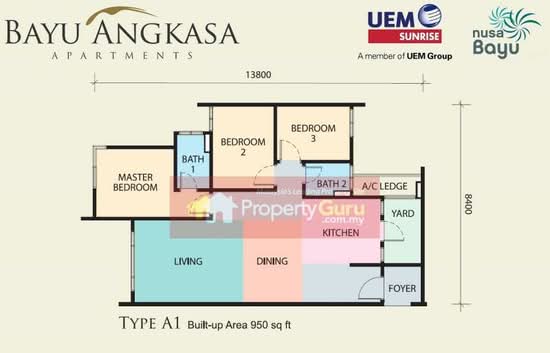 Bayu Angkasa - Floor Plan - iProperty.com.my
