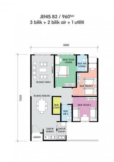 Residensi Kinarut South - Floor Plan - iProperty.com.my